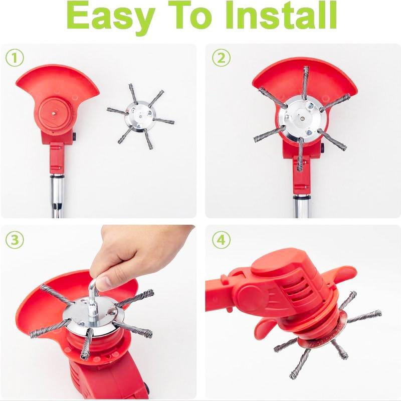 6 inch Steel Wire Rotary Brush Cutter Trimmer Head