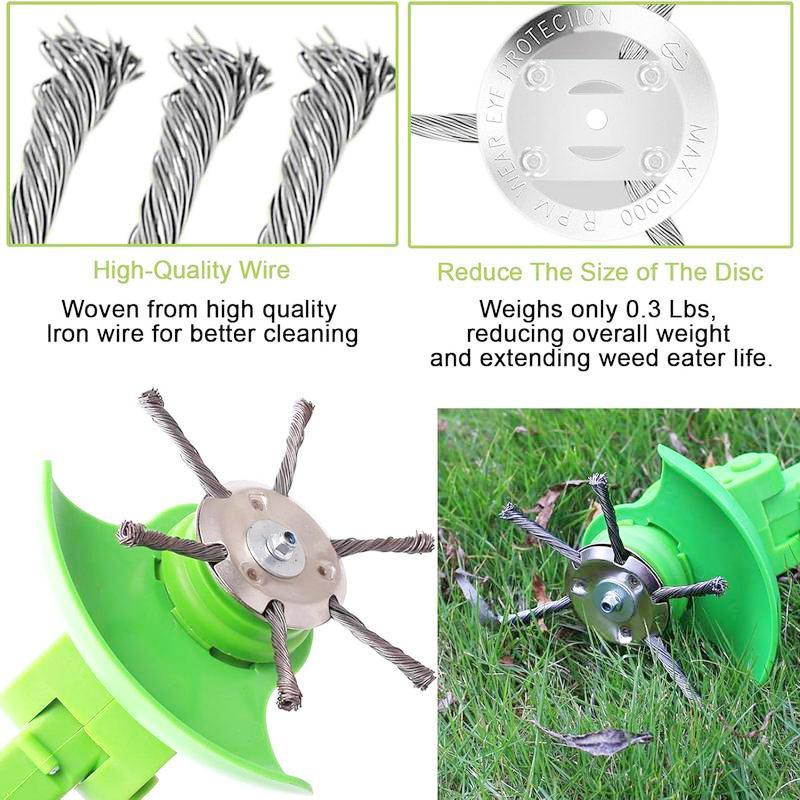 6 inch Steel Wire Rotary Brush Cutter Trimmer Head