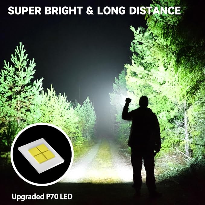 High Lumens LED Flash Light - Rechargeable - VIP