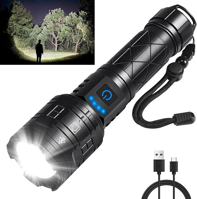 High Lumens LED Flash Light - Rechargeable