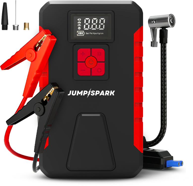 JumpSpark™ 4 in 1 Jump Starter and Air Pump