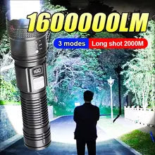 High Lumens LED Flash Light - Rechargeable - VIP
