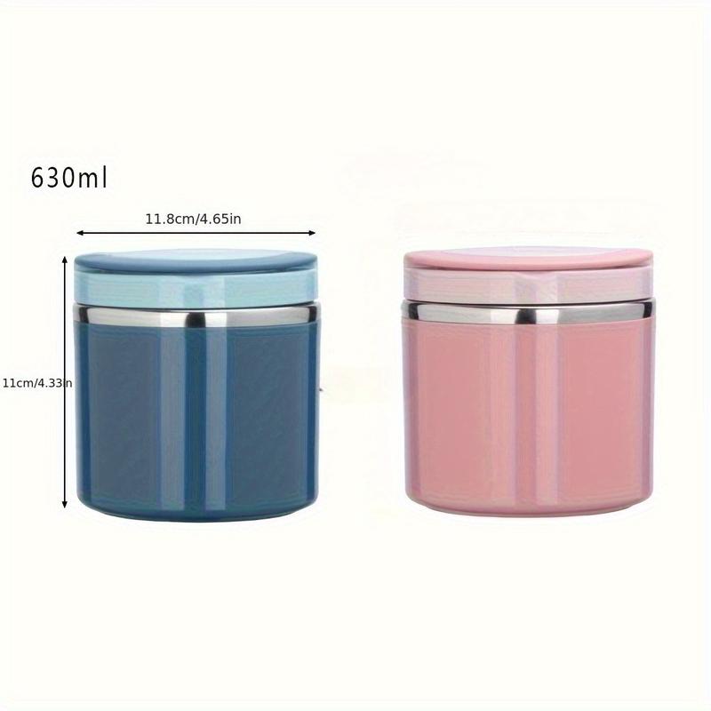 Insulated Stainless Steel Lunch Jar with Handle