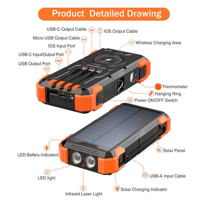 Rugged Solar Power Bank
