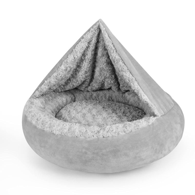 Hooded Donut Pet Bed