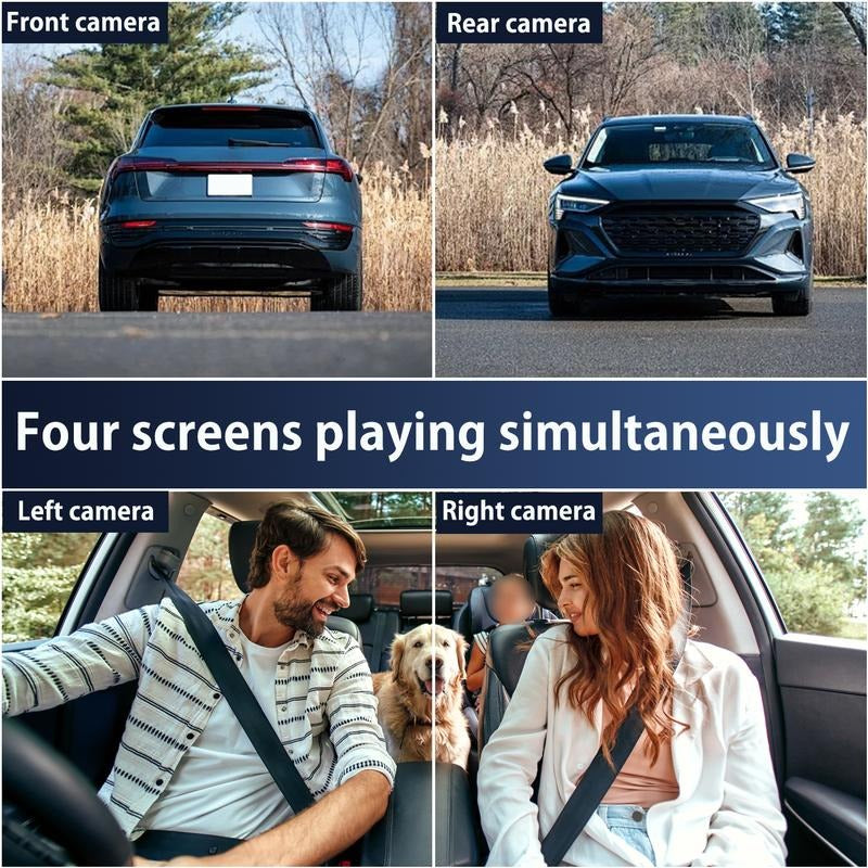 360° Shield™ - Complete 4-Camera Dash Cam Protection System