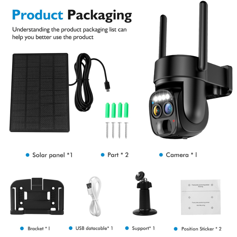 Solar Security Wireless Outdoor Camera