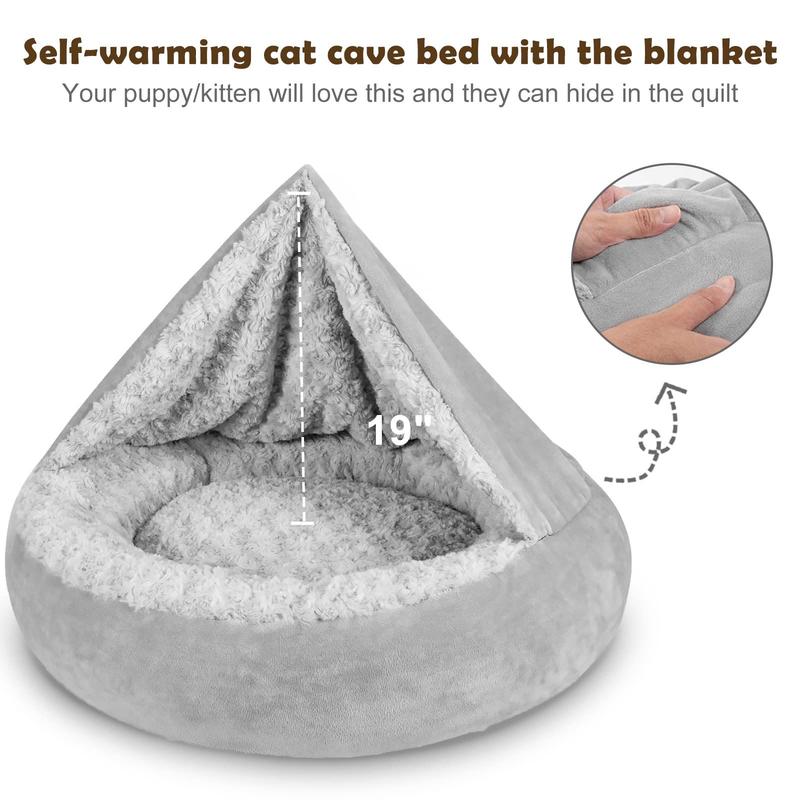 Hooded Donut Pet Bed