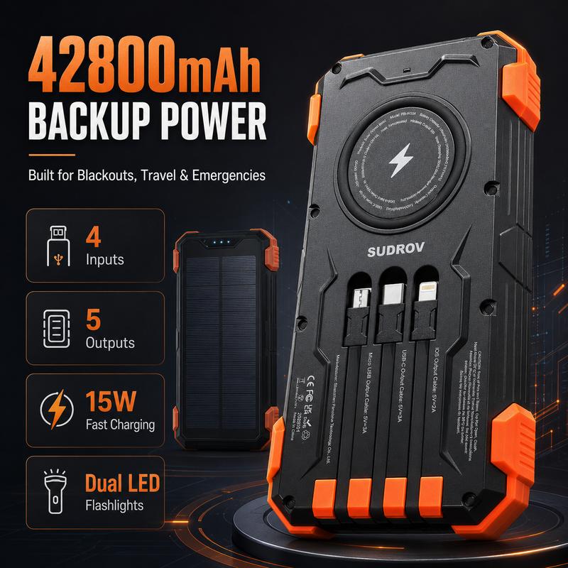 Rugged Solar Power Bank