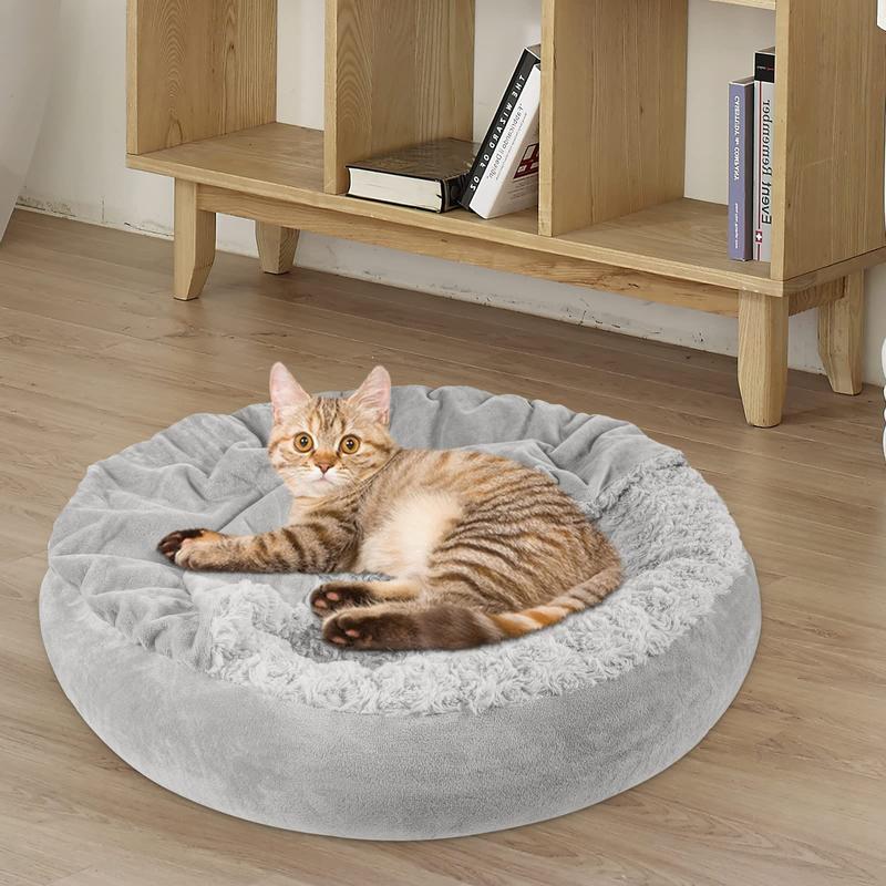 Hooded Donut Pet Bed
