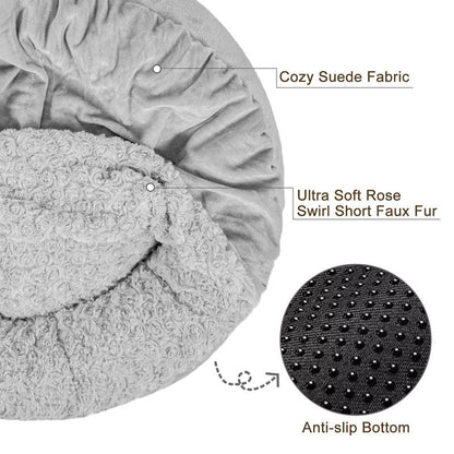 Hooded Donut Pet Bed